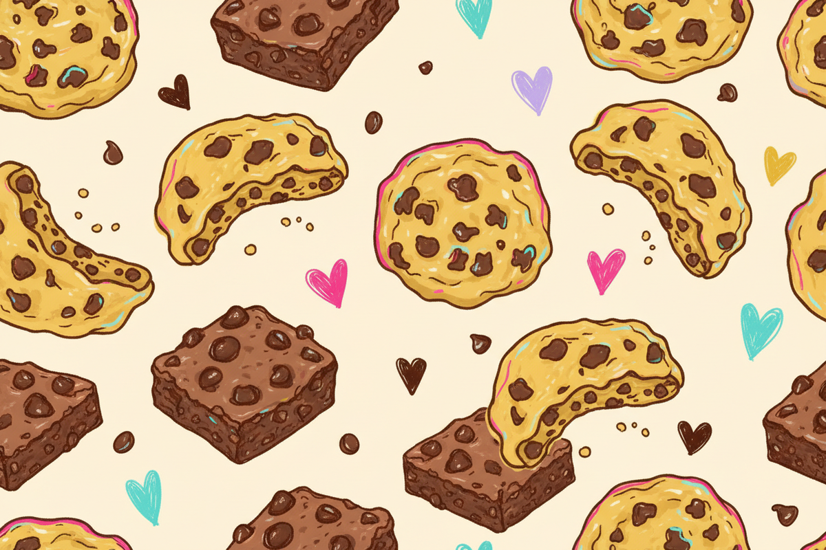Batch & Crumble hero doodle